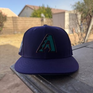 OG Diamondbacks Fitted - Baby Blue under brim