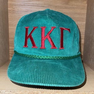 Vintage Kappa Kappa Gamma Corduroy Strapback Hat Cap Rare