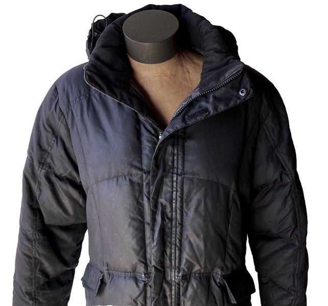 Isis Women's Black 100% Goose Down Hooded Long Puffer Coat Parka ~ Size 8