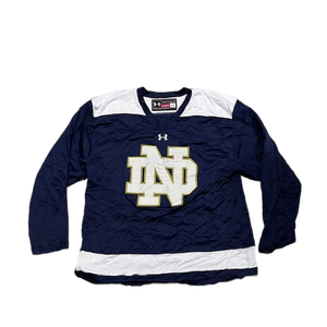 Notre Dame Practice Jersey - Used Pro Stock Size Large (Navy Blue/White)