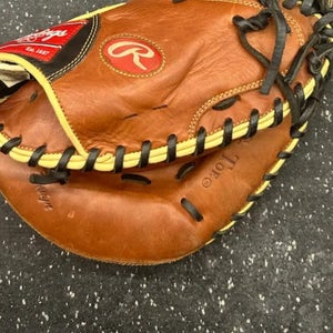 Rawlings Right Hand Throw Catcher's LiTe Toe Baseball Glove 33" (Used)