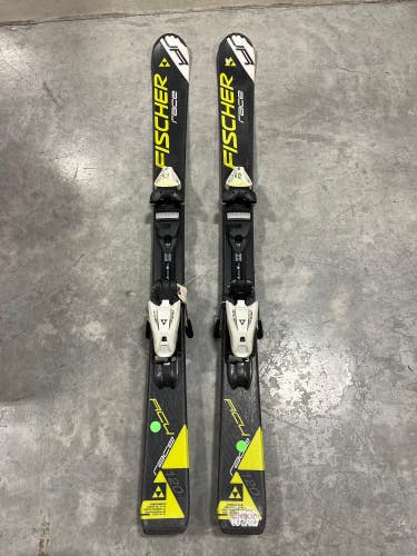 Kid's Fischer RC4 Race 120 cm Racing Skis With FJ4 Bindings (Used)