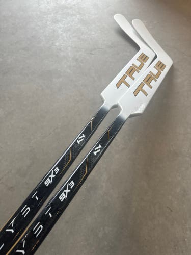 2 PACK 25” Senior True Regular Paddle Pro Stock (New) Catalyst 9X3 Goalie Stick Black/Gold/White