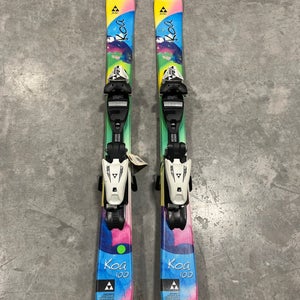 Kid's Fischer Koa 100 cm All Mountain Skis With FJ4 Bindings (Used)