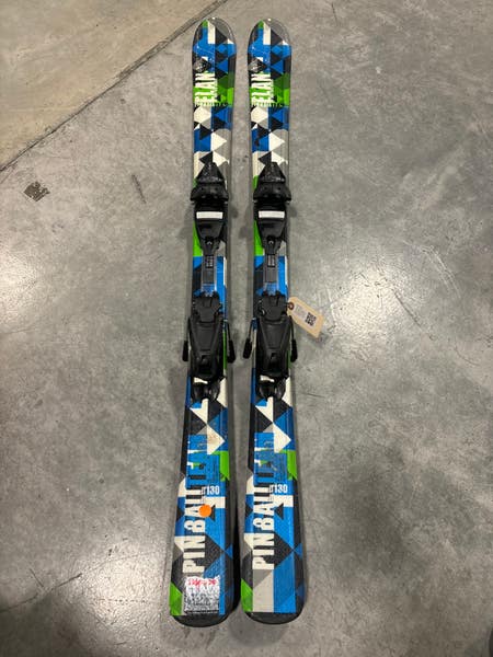 Kid's Elan Pinball Team 130 cm All Mountain Skis With Bindings