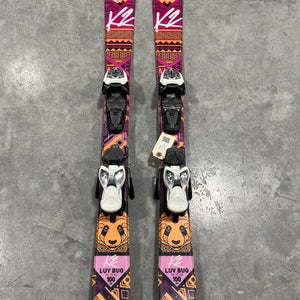 Kid's K2 Luv bug 100 cm All Mountain Skis With Marker 4.5 Bindings (Used)