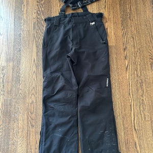 Black Unisex Youth Size 14 Karbon Ski Pants (Used)