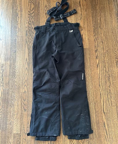 Black Unisex Youth Size 14 Karbon Ski Pants (Used)