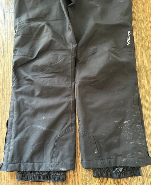 Black Unisex Youth Size 14 Karbon Ski Pants (Used)