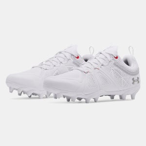 new women's 10 glory molded cleat lacrosse cleats MC white 3024280-100
