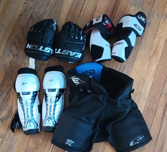 USED Youth hockey protective gear bundle