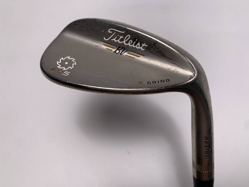 Titleist Vokey SM5 Gold Nickel Lob Wedge 60* 11 K-Grind Wedge Steel Mens RH
