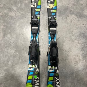 Kid's Elan MAXX 90 cm All Mountain Skis With EL4.5 Bindings (Used)