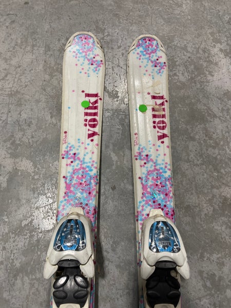 Kid's Volkl Chica 110 cm All Mountain Skis With Marker 4.5