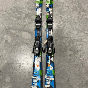 Kid's Elan Pinball 140 cm All Mountain Skis With EL 4.5 Bindings (Used)