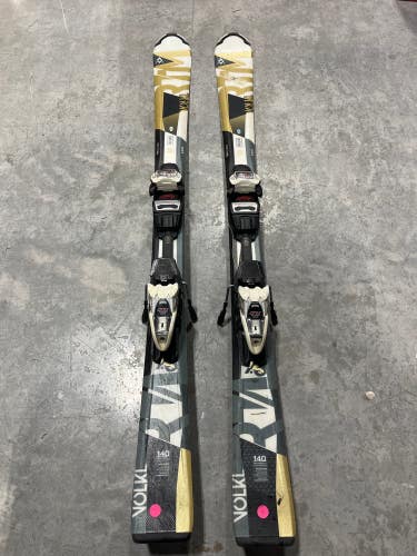 Men's Volkl RTM 7.6 140 cm All Mountain Skis With Marker Bindings Max Din 11 (Used)