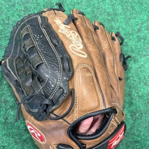 Brown Rawlings Premium Series Left Hand Throw Pitcher's Baseball Glove 12.5" (Used)