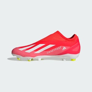 Adidas X Crazyfast League IG0623 Women 11 Red Laceless FG Football Boots LR3247