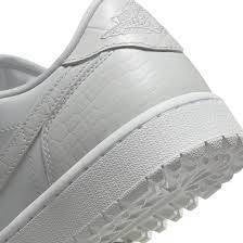 Jordan 1 Low G Golf Shoes White Crocodile Men's SZ 12 (DD9315-110)
