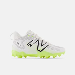New Balance FreezeLX V4 FREEZJW4 Kids US 3.5 White Hi-Lite Lacrosse Cleat LR3166