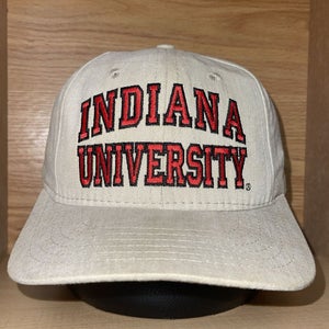 Vintage 90s Indiana University IU Hoosiers California Headwear Snapback Hat Cap