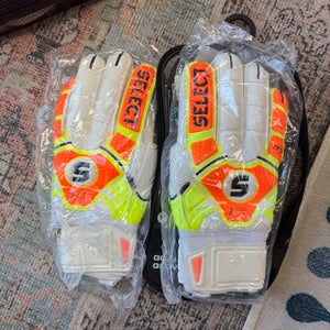 New - Select Sport 33 Yellow Palm Soccer Goalkeeper Gloves