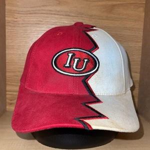 Vintage Indiana Hoosiers Jagged Edge Hat Cap Strapback NCAA Mens Basketball
