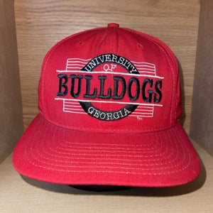 Vintage UGA University Of Georgia Bulldogs Snapback Hat Cap RARE 90s