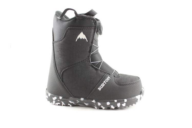 Burton Grom Boa Youth Snowboard Boots 12C Black New