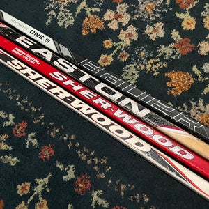 4 Left Hand Sticks - Bauer Supreme One.9, Sherwood, Easton