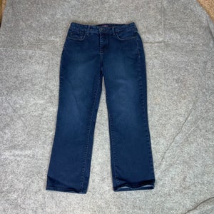 NYDJ Womens Jeans 12 Blue Bootcut Denim Pant Dark Capsule Western Everyday