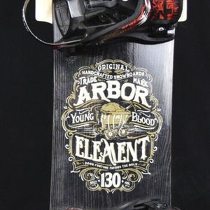 NEW ARBOR ELEMENT SNOWBOARD SIZE 130 CM WITH SIMS MEDIUM BINDINGS