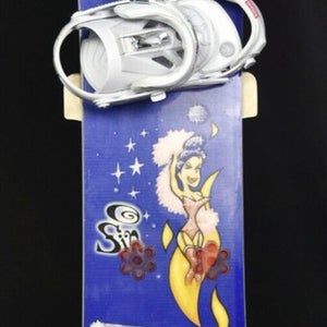 SIN POWERGIRL SNOWBOARD SIZE 150 CM WITH NEW M3 LARGE BINDINGS