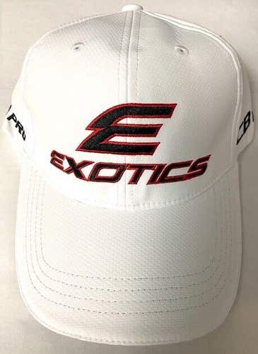 Tour Edge Exotics CB Pro Golf Cap (White, Adjustable) Hat NEW