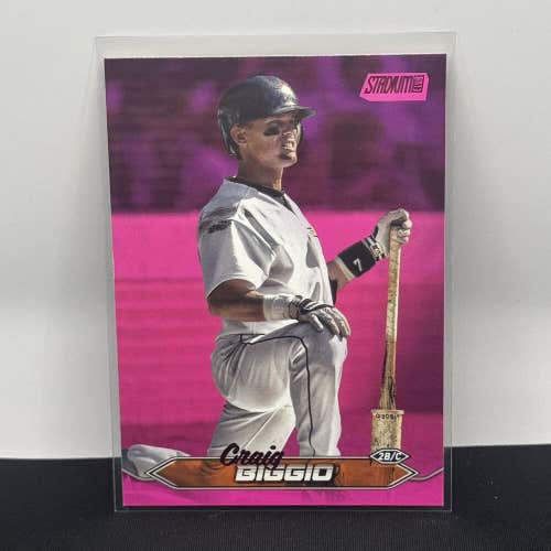 Craig Biggio Houston Astros 2024 Topps Stadium Club Pink Base Parallel #135