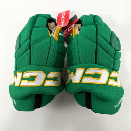 New Green CCM Tacks Pro Gloves | Wild Theme | 15" | Middleton