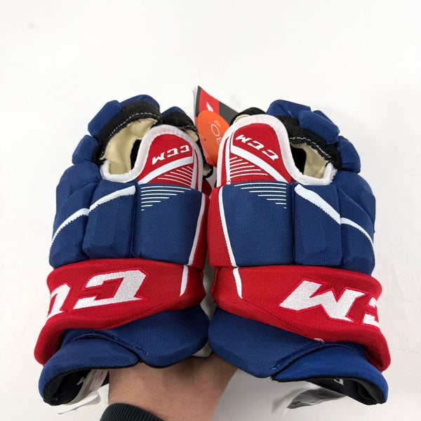 New Red White Blue CCM Jetspeed Pro Gloves | 13" | Montreal