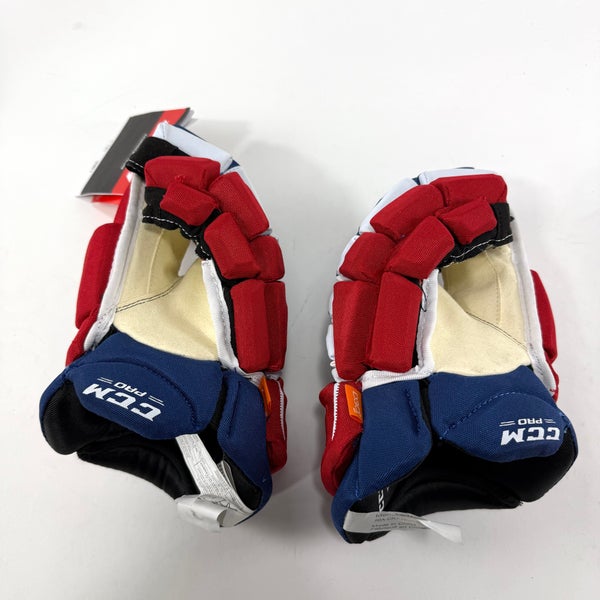 New Red White Blue CCM Jetspeed Pro Gloves | 13" | Montreal