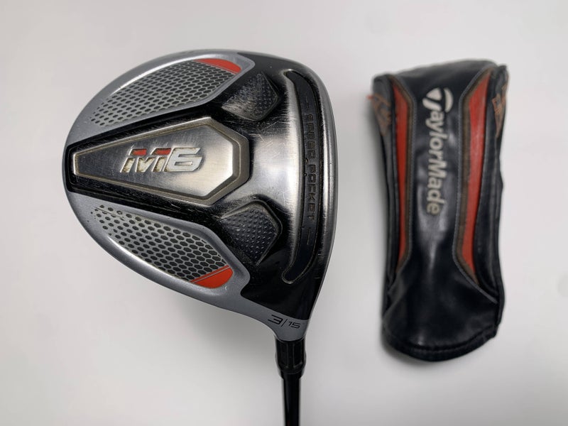 TaylorMade M6 3 Fairway Wood 15* Fujikura Atmos 6S Stiff Graphite Mens RH HC