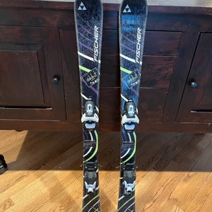 Fischer Addict Team 111 kids skis with new Look Team 4 bindings