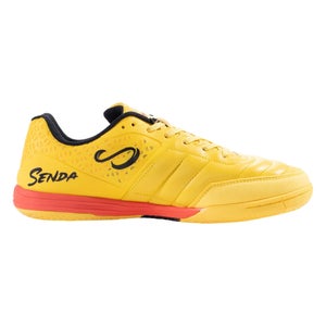 Senda Ushuaia Pro 2.0 Men's US 13 Yellow Black Indoor Soccer Futsal Shoes LR3346