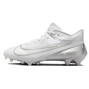 Nike Vapor Edge Elite 360 2 DA5457-101 Men's White Silver Football Cleats LR3233