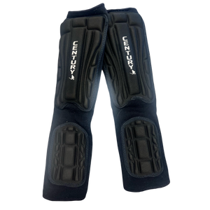 Used Century Martial Arts Shin Pads Black LG 11730-S000019749