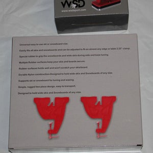 NEW Ski Snowboard Vise for Tuning Repair Waxing Red vise + Red waxing iron
