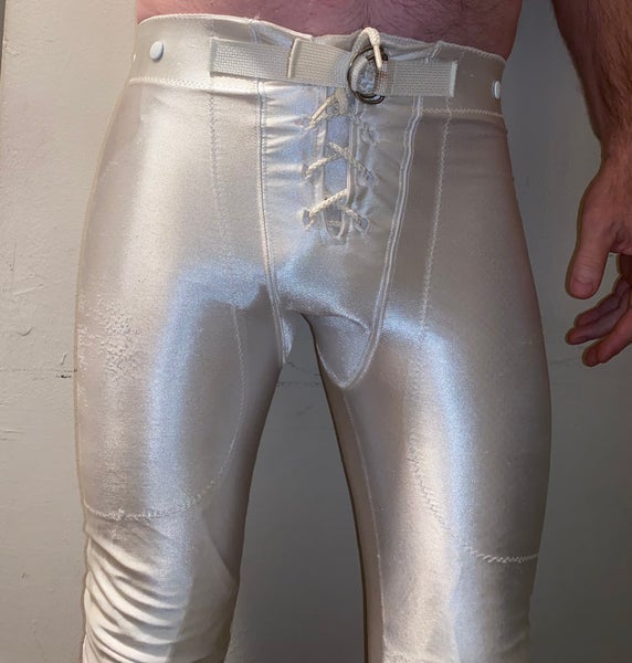 Men’s Medium (32-34) White Football Game Pants. Teamwork Athletic Apparel. Used.