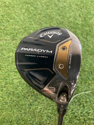 Men's Callaway Paradym Fairway Wood Right Handed Regular Flex 3 Wood (Used)