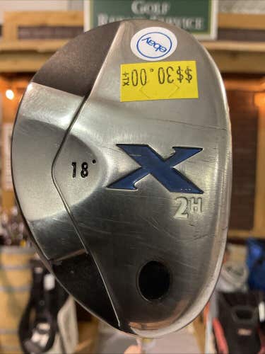 Used Callaway Golf X 18 #2 Hybrid Uniflex Steel Shaft Men's Right Handed