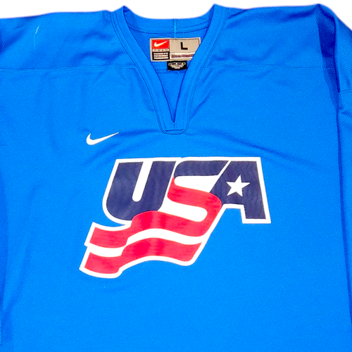 TEAM USA NIKE PRACTICE JERSEY SIZE LARGE BLUE