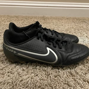 Black Unisex Size M 8.0 (W 9.0) Nike Molded Cleats Tiempo x (Used)