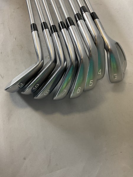 Men's Mizuno JPX 919 Right Handed Iron Set Stiff Flex 8 Pieces Steel Shaft (Used)